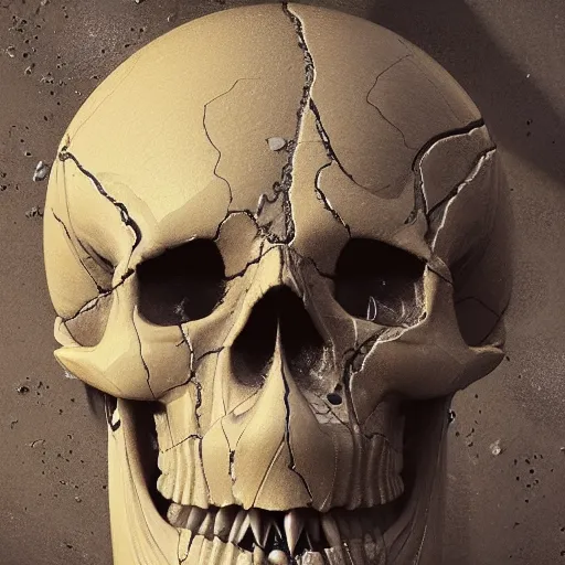 Image similar to portrait_of_a_melting_skull._intricate_abstract._intricate_artwork._by_Tooth_Wu_wlop_beeple_dan_mumford._octane_render_trending_on_artstat