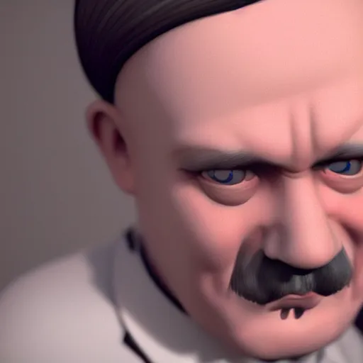 Prompt: adolf hitler as fluffy yoohoo toy, realistic, octane render, trending on artstation, grteg rutkowski