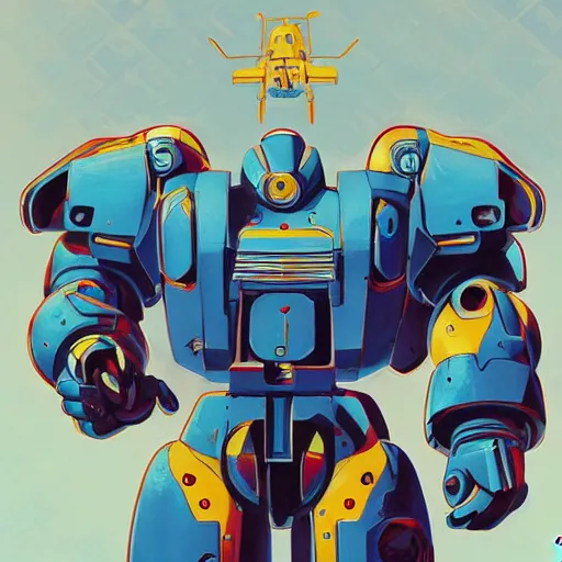 Prompt: gouf submarine combat mecha custom mobile suit, futuristic power armor by tristan eaton, victo ngai, artgerm, rhads, ross draws. metal shaded, beautifully detailed