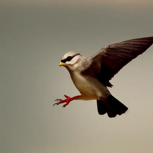 Prompt: a bird with arms