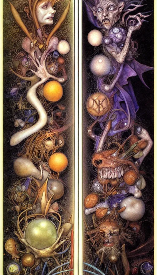 Image similar to the two complementary forces that make up all aspects and phenomena of life, by Brian Froud