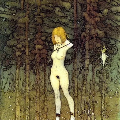 Prompt: pooping my pants, by john bauer