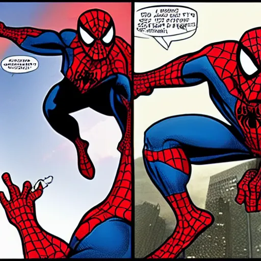 Prompt: Spiderman vs Manspider (PHOTO)