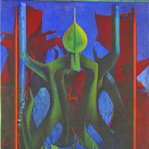 Image similar to soia, by max ernst,