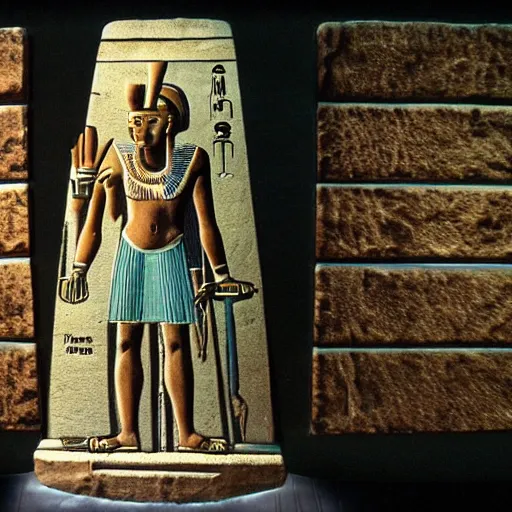 Prompt: the god osiris on sirius b addressing his followers