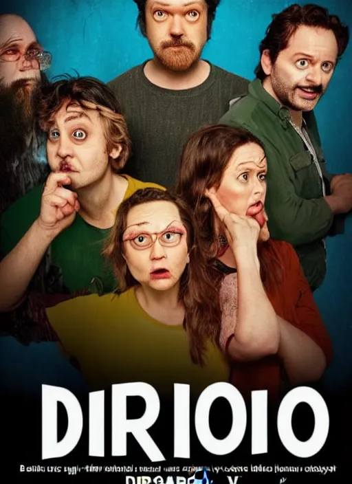 Image similar to poster for a netflix drongo show called drongo, tv show drongo poster