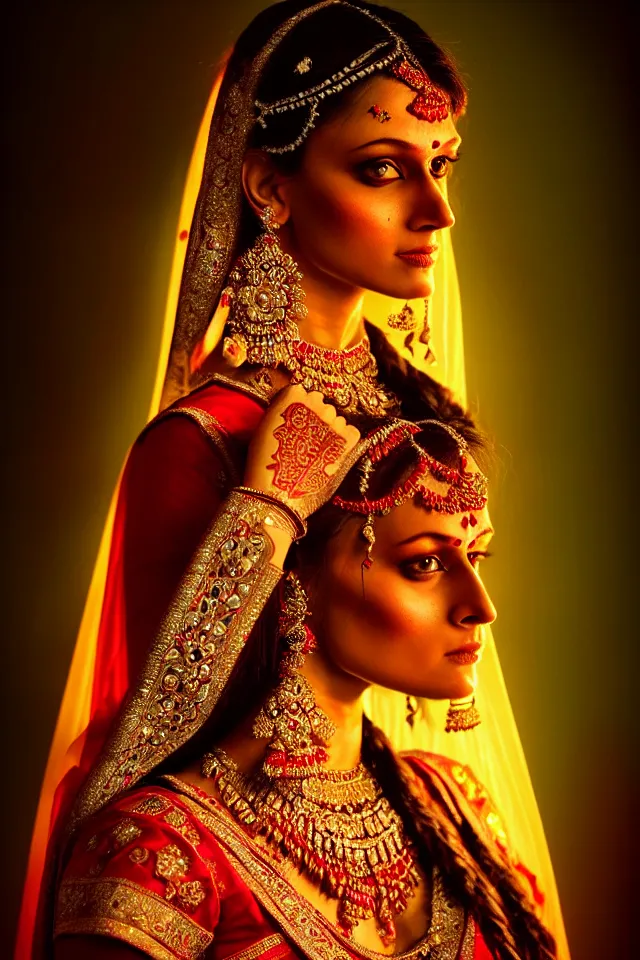 Prompt: epic professional digital art of stunning indian 👰♀, ambient lighting, painted, impressive, leesha hannigan, wayne haag, reyna rochin, ignacio rios, mark ryden, van herpen, best on artstation, cgsociety, wlop, pixiv, stunning, gorgeous, much wow, cinematic, masterpiece