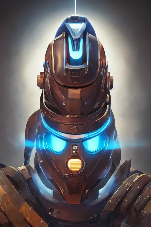 Image similar to epic mask helmet robot ninja portrait stylized as fornite style game design fanart by concept artist gervasio canda, behance hd by jesper ejsing, by rhads, makoto shinkai and lois van baarle, ilya kuvshinov, rossdraws global illumination radiating a glowing aura global illumination ray tracing hdr render in unreal engine 5