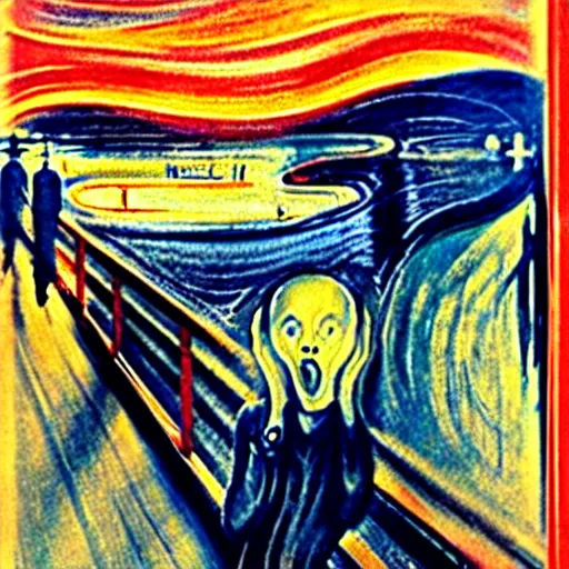 Prompt: the scream, photograph