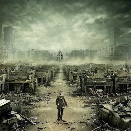 Image similar to the world if hitler won the war, post apocalyptic photo