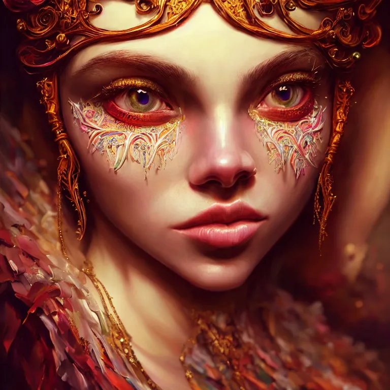 Image similar to epic professional digital art of sweet eyes, accent lighting, painted, intricate, detailed, cheery, fun, effervescent, by alex webber and roberto ferri, epic, stunning, gorgeous, much wow, much detail, cinematic, masterpiece, real engine render