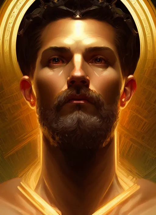 Image similar to symmetry!! portrait of god zeus, mithology, intricate, highly detailed, dynamic lighting, digital art, digital painting, artstation, wlop, sharp focus, illustration, art by artgerm and greg rutkowski and alphonse mucha, 8 k