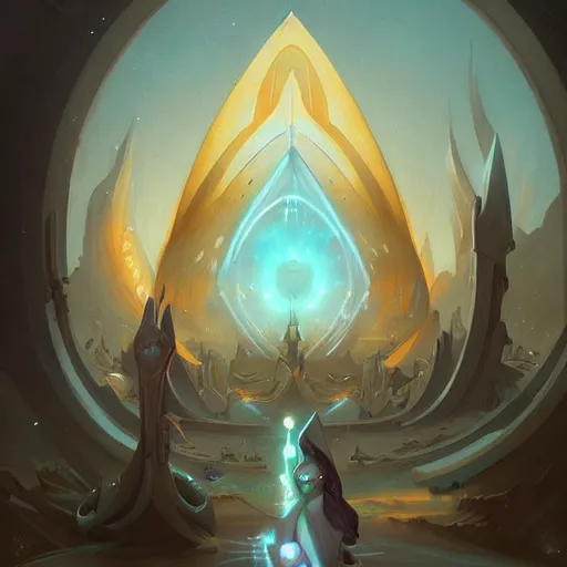 Prompt: stargate by peter mohrbacher