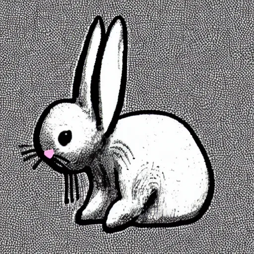 Prompt: a cartoon of a giant shaped like a bunny’s ear