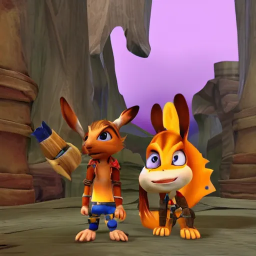 Image similar to jack and daxter