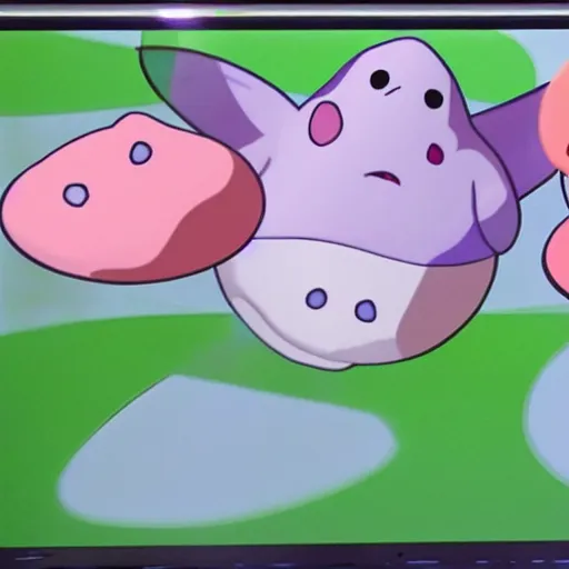 Image similar to a mixture between ditto and ditto, double ditto pokemon hybrid, ditto and ditto