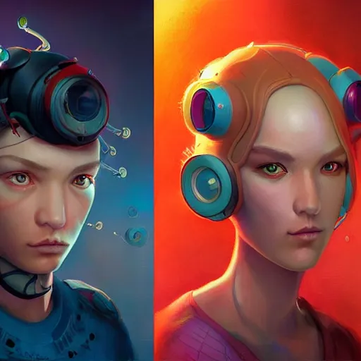 Image similar to lofi biopunk pokemon portrait, Pixar style, digital art, render, by Tristan Eaton Stanley Artgerm and Tom Bagshaw.