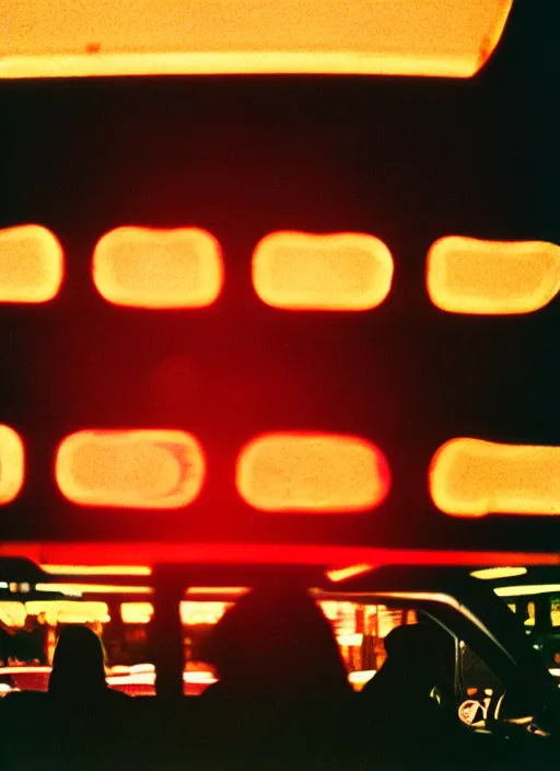 Image similar to Waiting in the car Waiting for the ride in the dark At night the city grows Look at the horizon glow Drinking in the lounge Following the neon signs Waiting for a word Looking at the milky skyline The city is my church It wraps me in its blinding twilight, cinestill 800