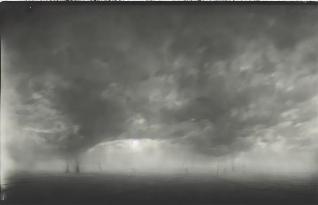 Image similar to the horizon dissolves in mists chiaroscuro gnarly photograph by ansel adams intact flawless ambrotype from 4 k criterion collection remastered cinematography gory horror film, ominous lighting, evil theme wow photo realistic postprocessing lsystems dorothea lange photography