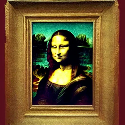 Prompt: Mona Lisa age 90
