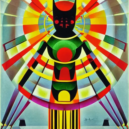 Image similar to the new gods, Oskar Schlemmer