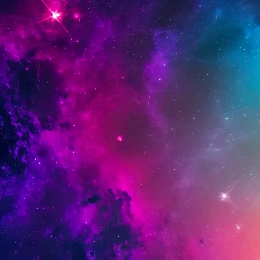 Prompt: purple planet in the center, nebulae background, blue orange contrast, 8k, telescopic,