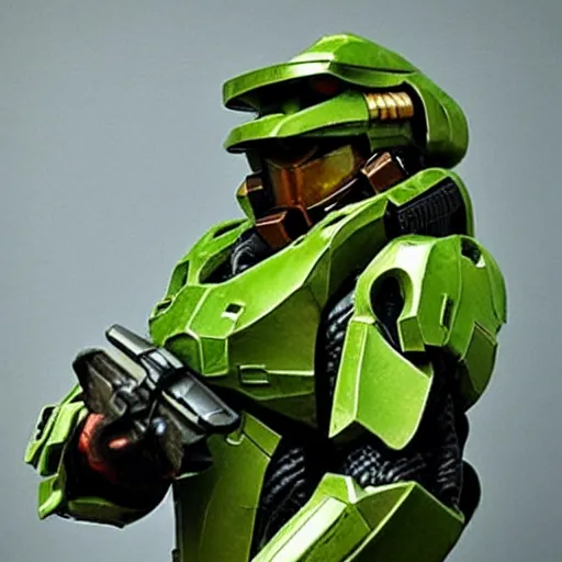 Image similar to master chief smoking a big fat blunt.