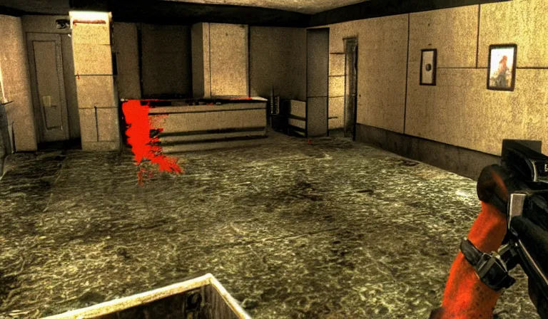 prompthunt: Ao Oni in Fallout 3, gameplay, screenshot