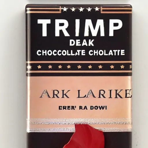 Image similar to dark chocolate bar trump relief