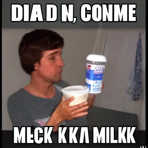 Prompt: dad coming back with the milk