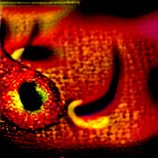 Image similar to fiery whimsical emotional eyes cephalopod, in a photorealistic macro photograph with shallow dof, in the deepest seas of the unconscious psyche