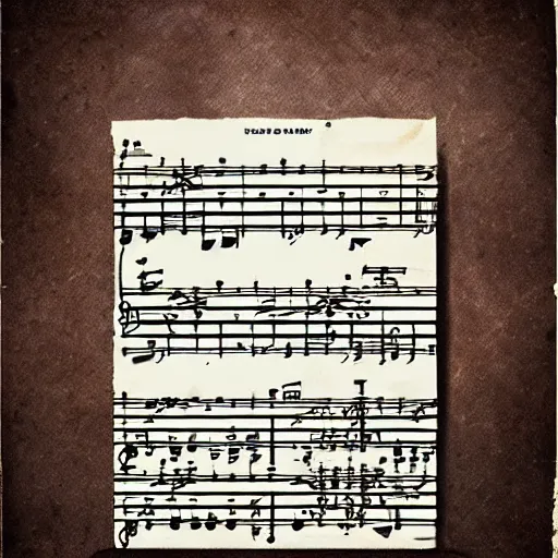 Image similar to sheet music