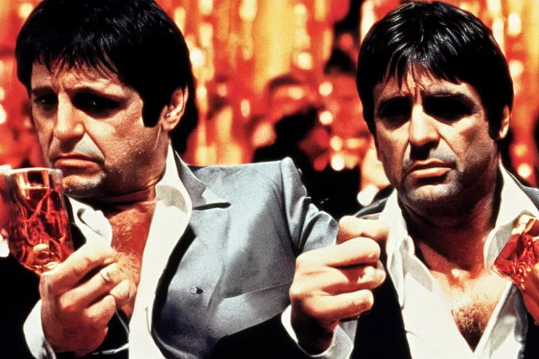 Prompt: scarface ( 1 9 8 3 ) directed by brian de palma