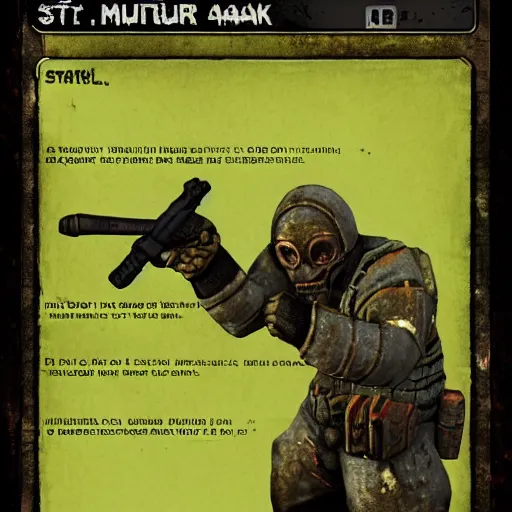 Image similar to mutant from s. t. a. l. k. e. r.