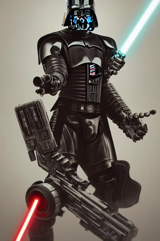 Image similar to T800 endoskeleton mixed with Darth lord Sith, RPG Reference, art by ilya kuvshinov, artgerm, Alphonse mucha, and Greg Rutkowski, Trending on Artstation, octane render, Insanely Detailed, 8k, HD