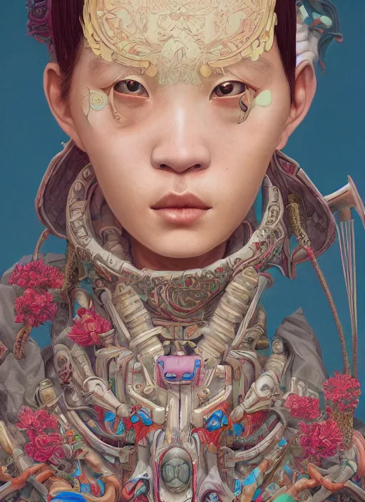 Image similar to yi people : : by martine johanna and simon stalenhag and chie yoshii and casey weldon and wlop : : ornate, dynamic, particulate, rich colors, intricate, elegant, highly detailed, centered, artstation, smooth, sharp focus, octane render, 3 d