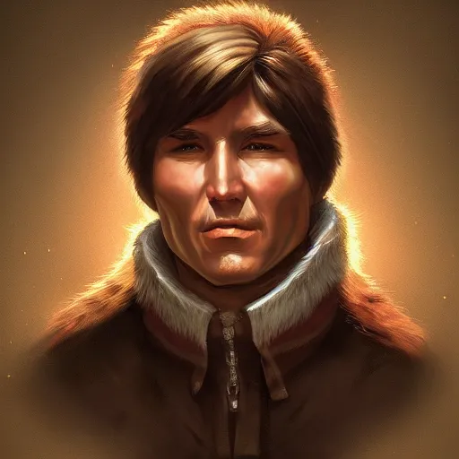 Image similar to portrait of davy crockett by ross tran, ultradetailed, trending on artstation,