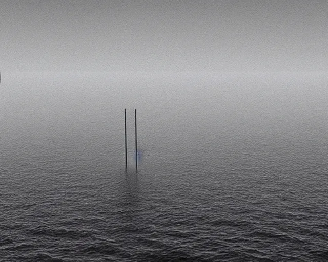 Prompt: endless void endless void strange uncanny place that you have seen in your dreams suspended the backrooms artificial island. huge, biggest thing in the world. incredible, impossible distance. vast subtle mist. extremely vast, open distance