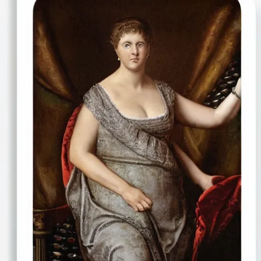 Image similar to Candid portrait photograph of Agrippina the Younger taken by Annie Leibovitz