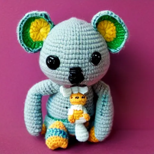 Image similar to a koala amigurumi