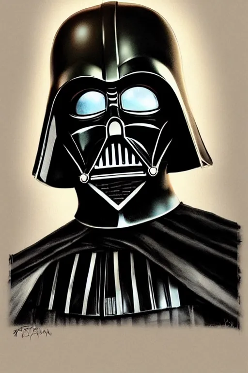 Image similar to happy darth vader. clean elegant painting, beautiful details. by artgerm and greg rutkowski