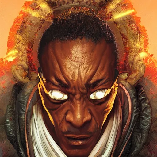 Prompt: giancarlo esposito as dhalsim street fighter, 4 k, ultra realistic, detailed focused art by artgerm and greg rutkowski and alphonse mucha