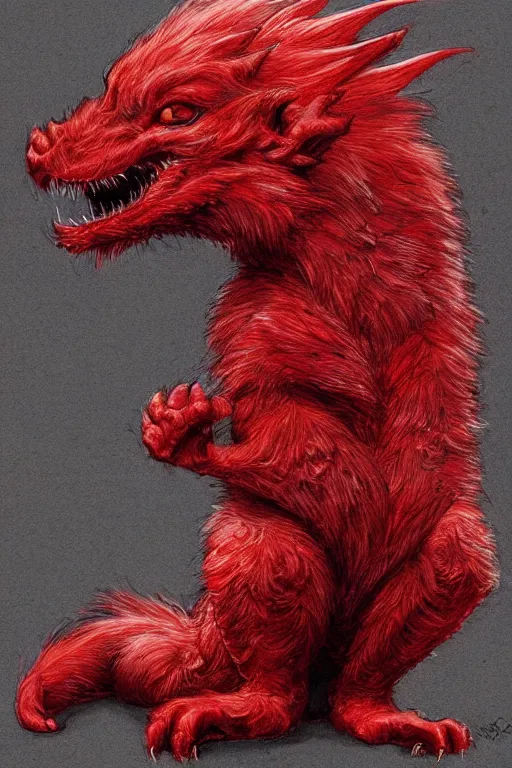 The rare Red Dragon Pokemon by Rygon -- Fur Affinity [dot] net