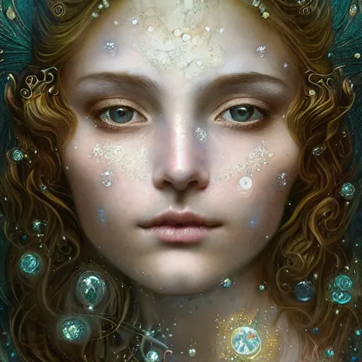 Prompt: Beautiful Delicate Detailed portrait of sun summer woman, With Magical golden eyes by Tom Bagshaw, Bastien Lecouffe Deharme, Erik Johansson, Amanda Sage, Alex Grey, Alphonse Mucha, Harry Clarke, Josephine Wall and Pino Daeni, Delicate winter frozen creature With long golden Hair and Magical Sparkling Eyes, Magic Particles; Magic Swirls, in a out of this world magical summer landscape, 4K; 64 megapixels; 8K resolution concept art; detailed painting; digital illustration; hyperrealism; trending on Artstation; Unreal Engine Photorealistic, lifelike, Unreal Engine, sharp, sharpness, detailed, 8K
