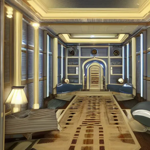 Prompt: Hyper futuristic Mansion interior-W 768