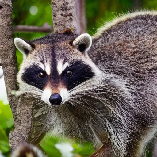 Image similar to Racoon doing his laundry, photorealistic , 4K