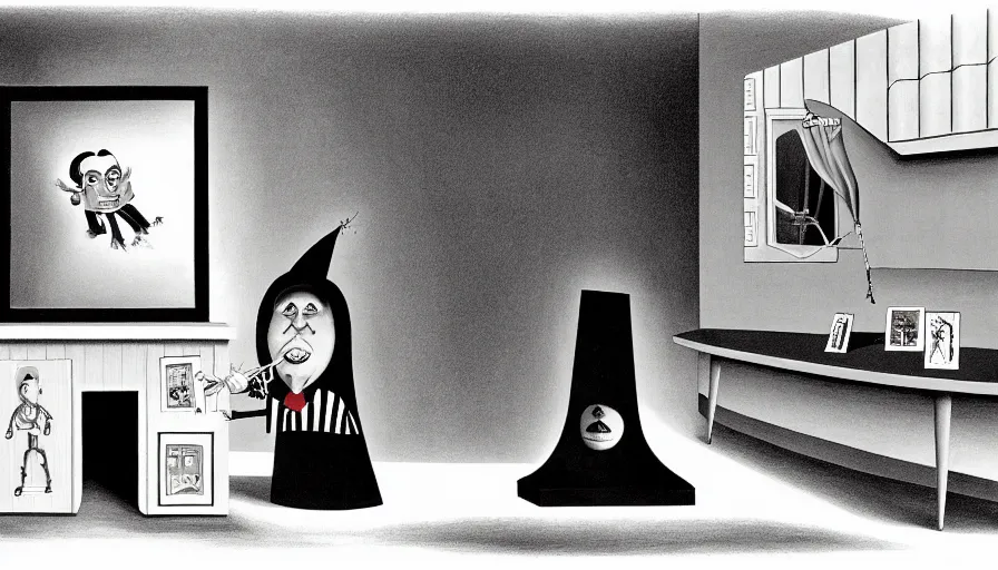 Image similar to the two complementary forces that make up all aspects and phenomena of life, by Charles Addams