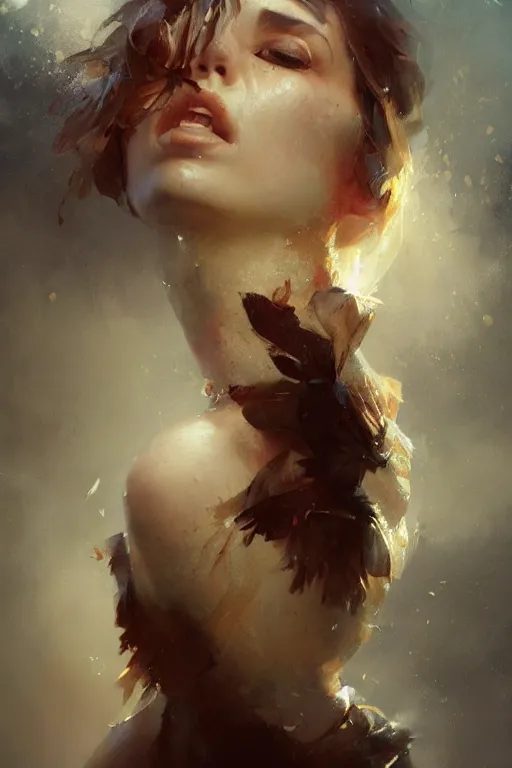 Image similar to tears of feather, oil painting, sunlit, paint texture, digital painting, highly detailed, artstation, sharp focus, illustration, concept art, ruan jia, charlie bowater, tom bagshaw, norman rockwell