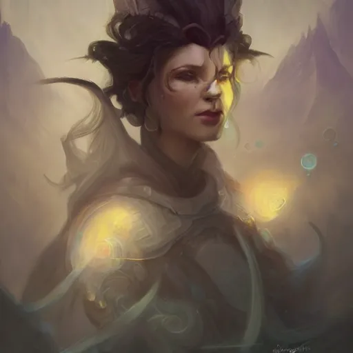 Image similar to surreal, pretty, beautiful, dnd character art portrait, matte fantasy painting, deviantart artstation, by jason felix by steve argyle by tyler jacobson by peter mohrbacher, cinematic