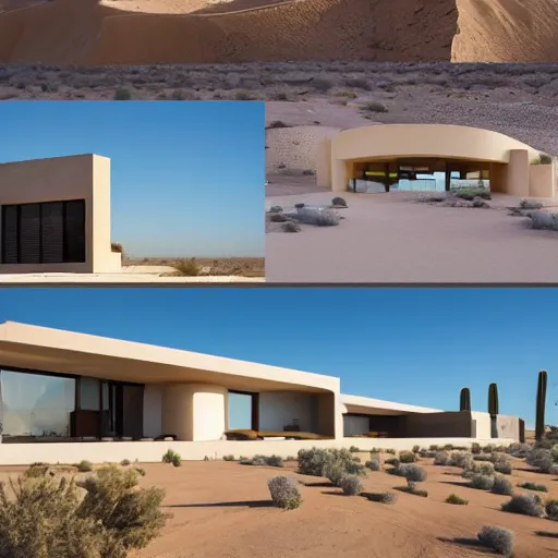 Prompt: luxury architecture in the desert